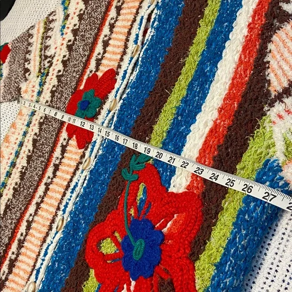 Free People “Terry Towel Cardi” Chunky Button Up RARE Size Small - Picture 16 of 16